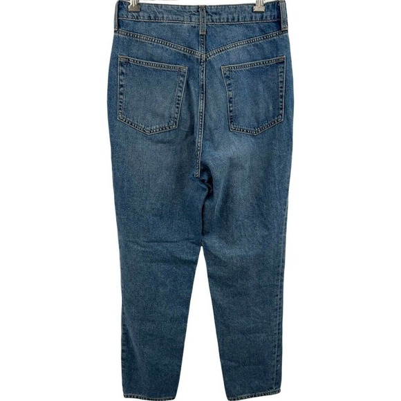 H&M Divided High Rise Rhinestone Front Jeans Button Fly Size 6 - Picture 3 of 5